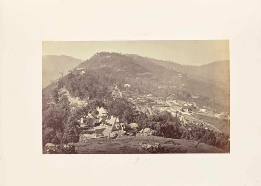 Samuel Bourne:Darjeeling; General View from Observatory Hill, Poster Print Wall Art