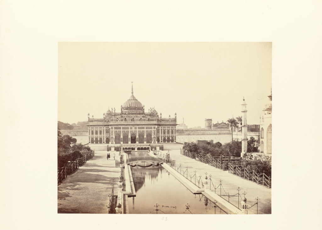Samuel Bourne:Lucknow; The Hooseinabad Emambara (Mohamed Ali, Poster Print Wall Art