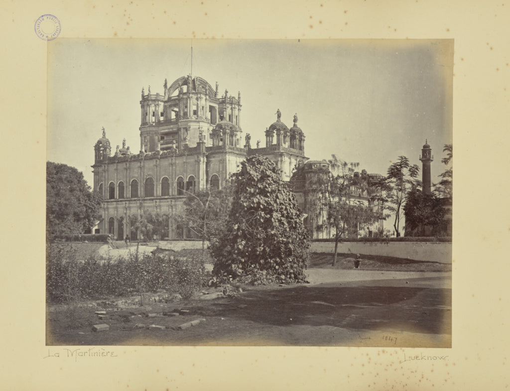 Samuel Bourne:Lucknow; La Martiniere [sic], from the Garden, Poster Print Wall Art