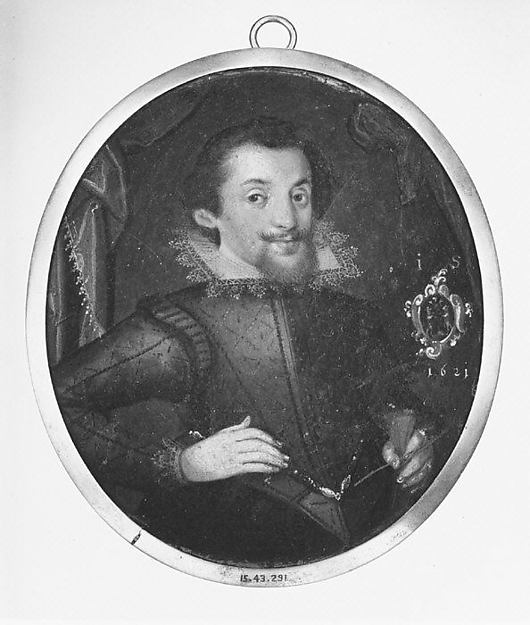 Monogrammist IS:Portrait of a Man 1621-16x12"(A3) Poster