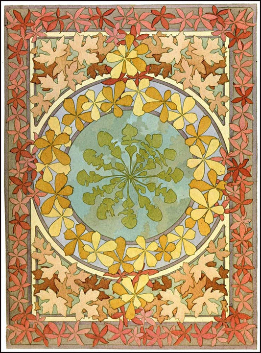 28 from the 'Documents Decoratifs" series, 1901 vintage artwork by Alphonse Mucha, 16x12" (A3 size) poster print