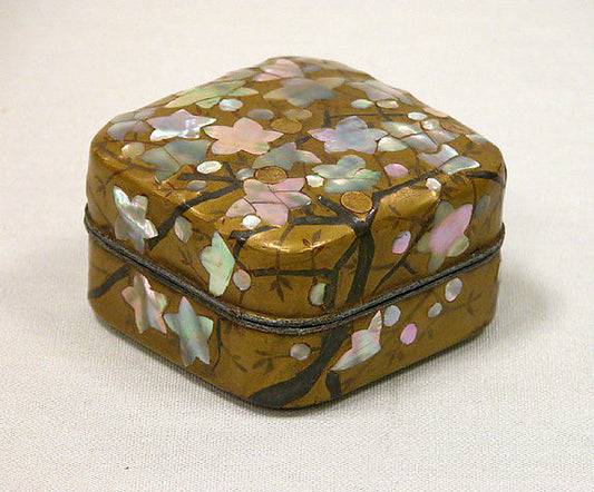 ,Incense Box with Flowering Plum Tree 19th cent,16x12"(A3) Poster