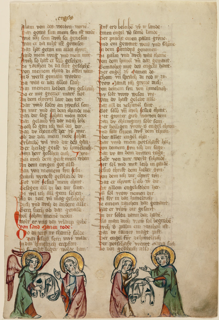 Unknown:An Angel Presents Christ's Burial Garment to the Vir,16x12"(A3)Poster