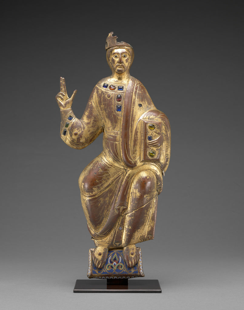 Unknown maker, Limoges School:Christ in Majesty, Poster Print Wall Art