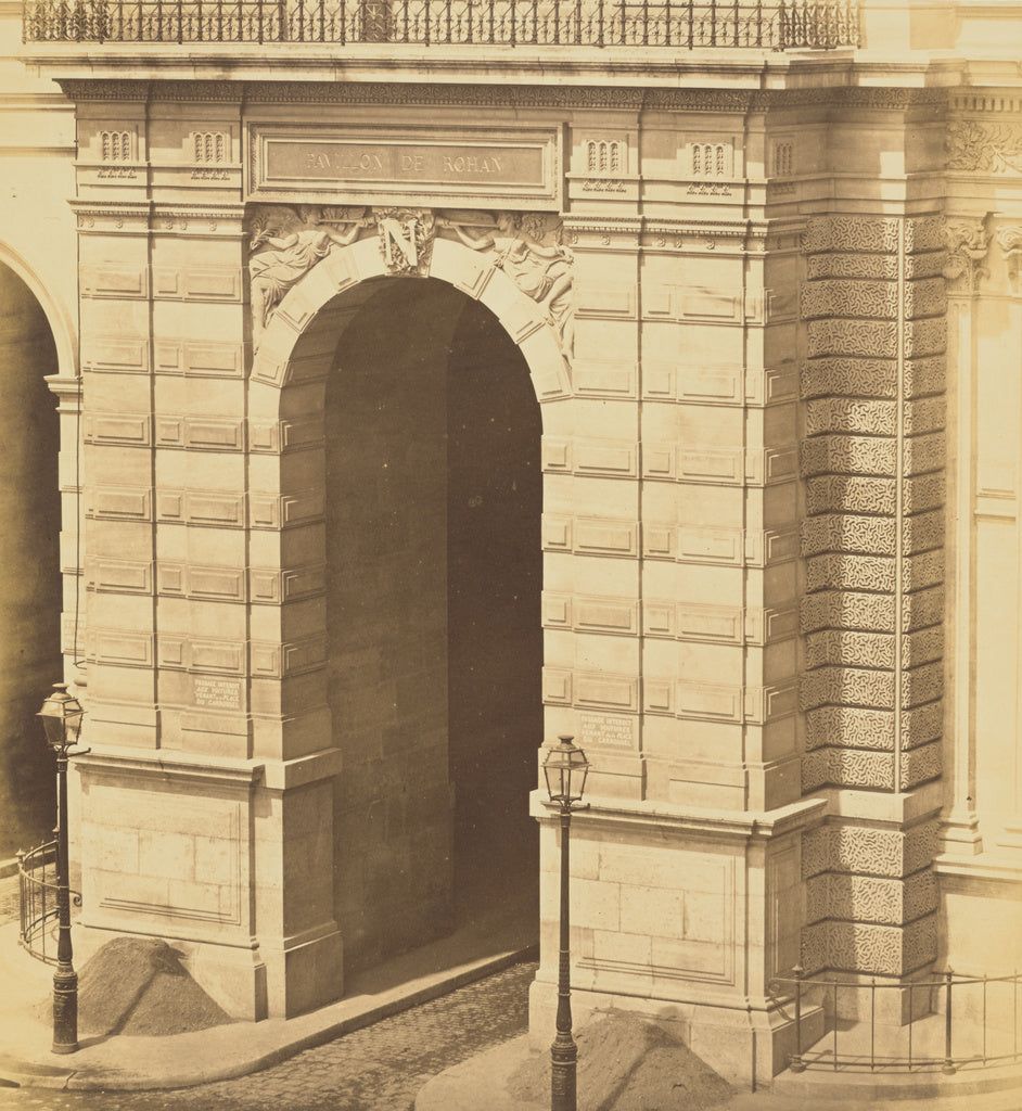 edouard Baldus:[Ticket Office of the Pavillon de Rohan, Louv, Poster Print Wall Art
