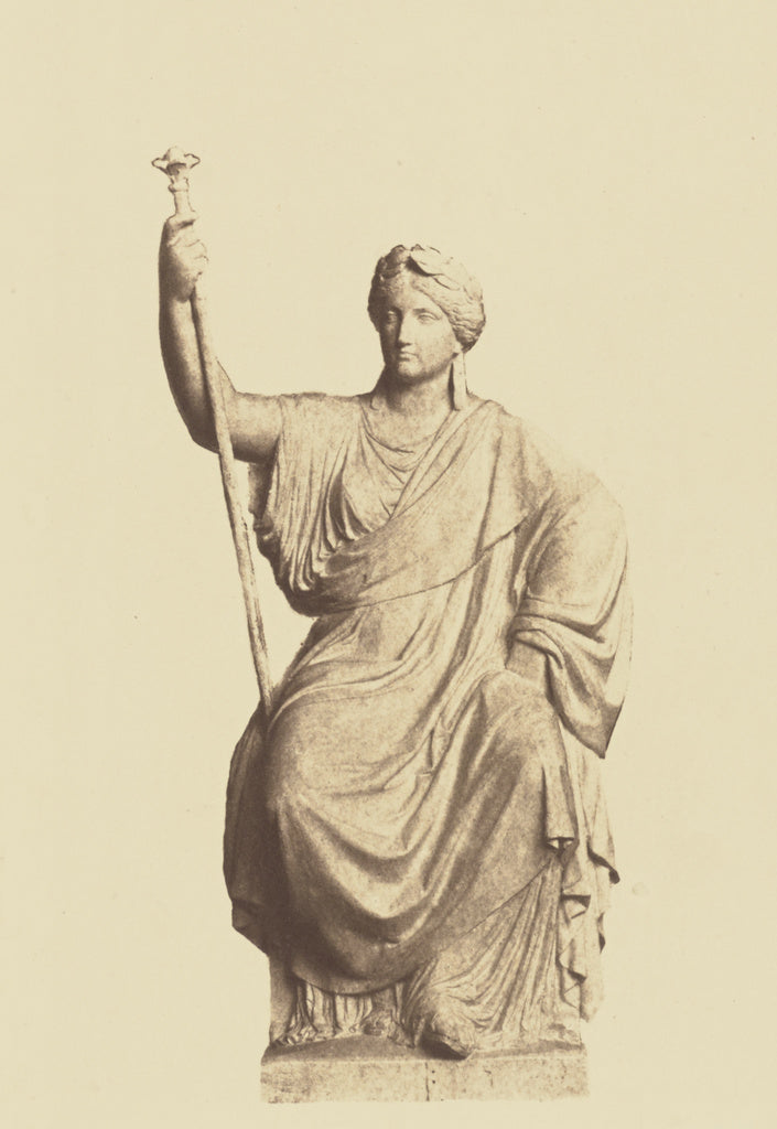 edouard Baldus:["La France", Sculpture by Georges Diébolt, , Poster Print Wall Art