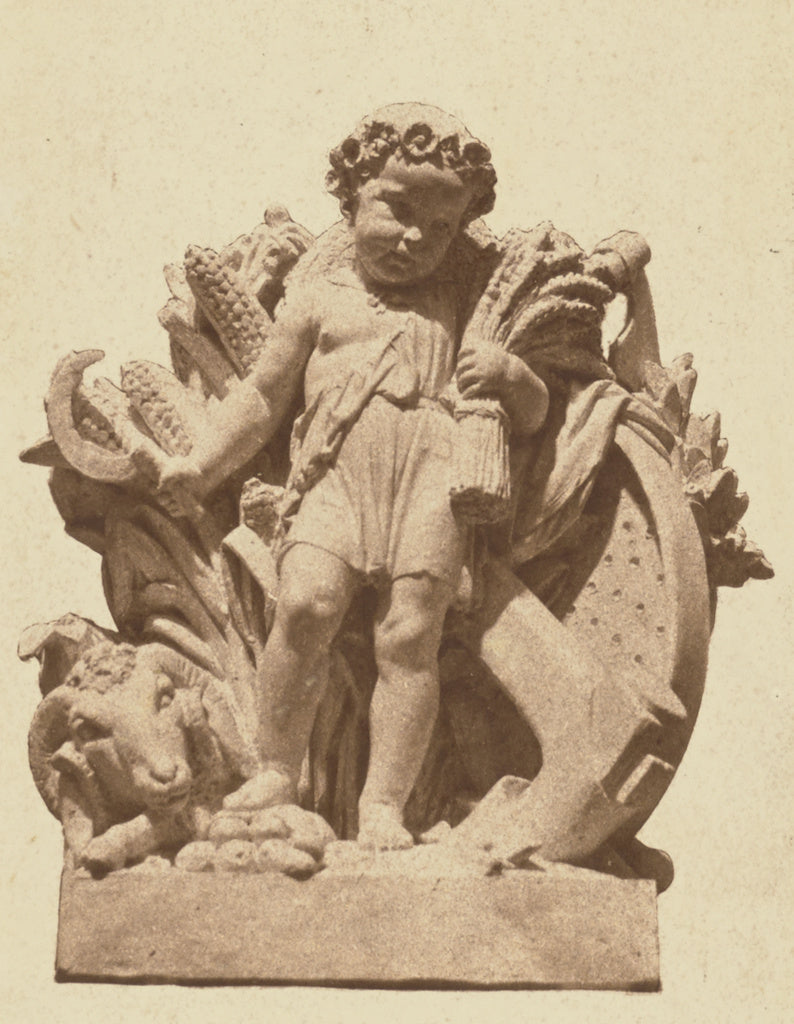 edouard Baldus:["L'Agriculture", Sculpture by Théodore Gruy, Poster Print Wall Art