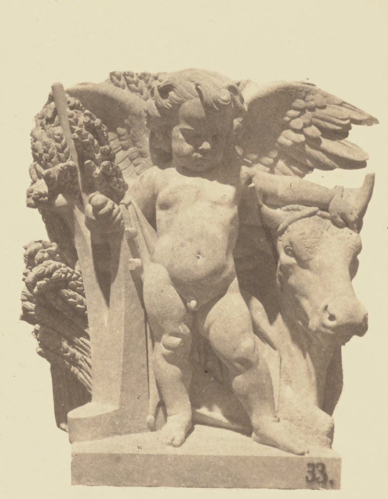edouard Baldus:["L'Agriculture", Sculpture by Armand Blanc, , Poster Print Wall Art