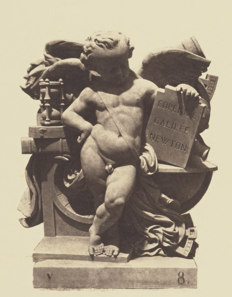 edouard Baldus:["L'Astronomie", Sculpture by Jean-François , Poster Print Wall Art