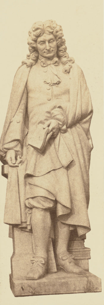 edouard Baldus:["La Fontaine", Statue by Jean Louis Nicolas , Poster Print Wall Art