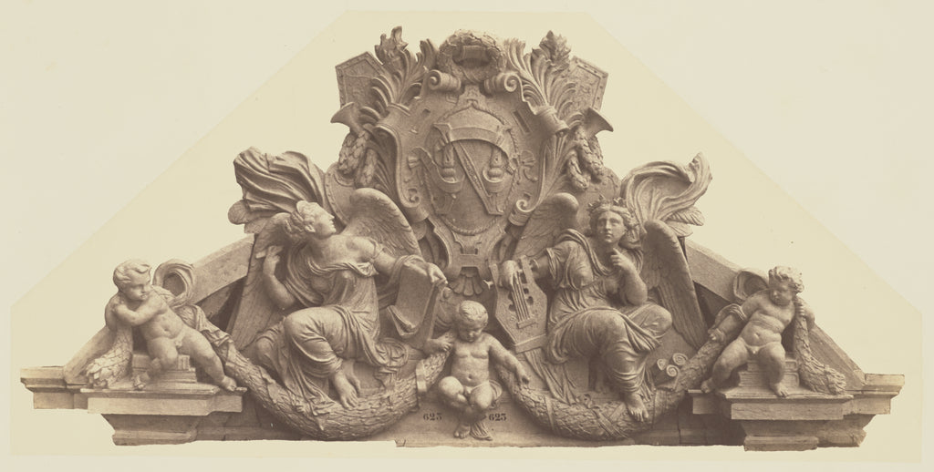 edouard Baldus:["L'Histoire et la Poésie", Sculpture by Pie, Poster Print Wall Art