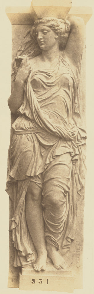 edouard Baldus:[Caryatid by Jules Cavelier, Decoration of th,16x12
