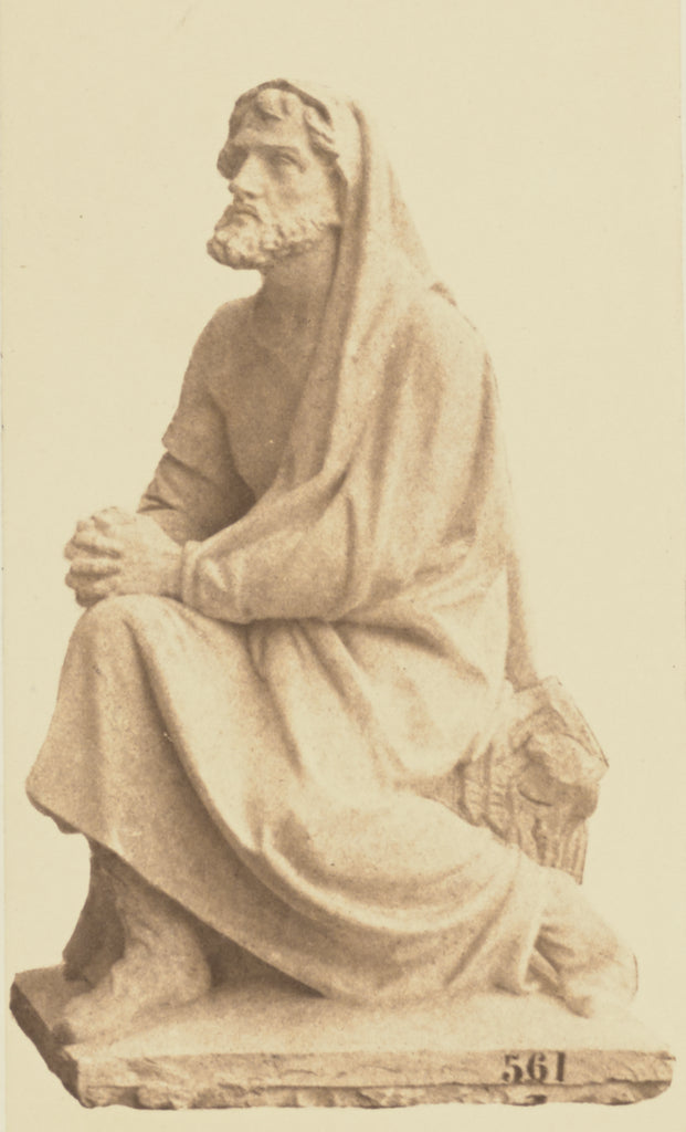 edouard Baldus:["La Religion", Sculpture by Jean Bonnassieux, Poster Print Wall Art