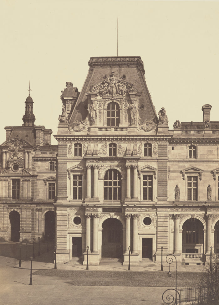edouard Baldus:[General View of the Pavillon Turgot, Louvre,,16x12