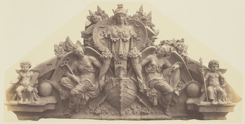 edouard Baldus:["L'Abondance", Sculpture by Eugène Guillaum, Poster Print Wall Art