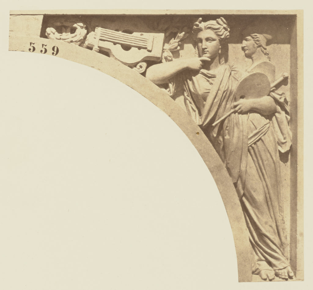 edouard Baldus:["L'Art", Sculpture by Emile Seurre, Decorati, Poster Print Wall Art
