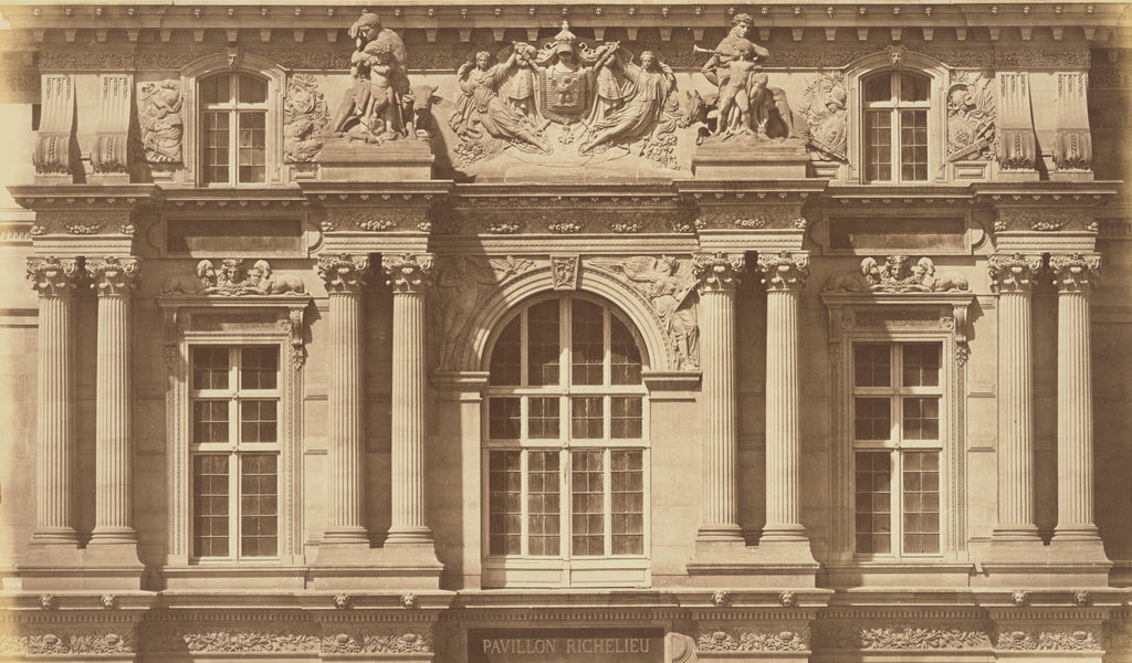 edouard Baldus:[The First Floor of the Pavillon Richelieu, L,16x12"(A3)Poster