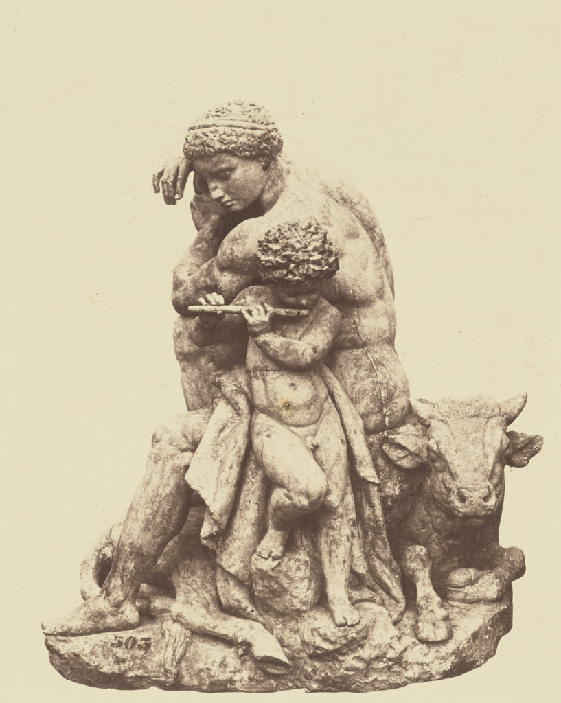 edouard Baldus:["La Paix", Sculpture by Antoine-Louis Barye,, Poster Print Wall Art