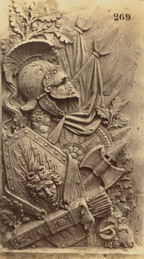 edouard Baldus:[Detail of the Decoration of the Pavillon Ric,16x12