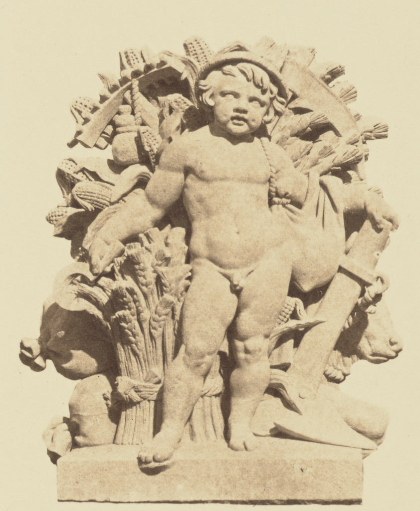 edouard Baldus:["La Moisson", Sculpture by Georges Jacquot, , Poster Print Wall Art