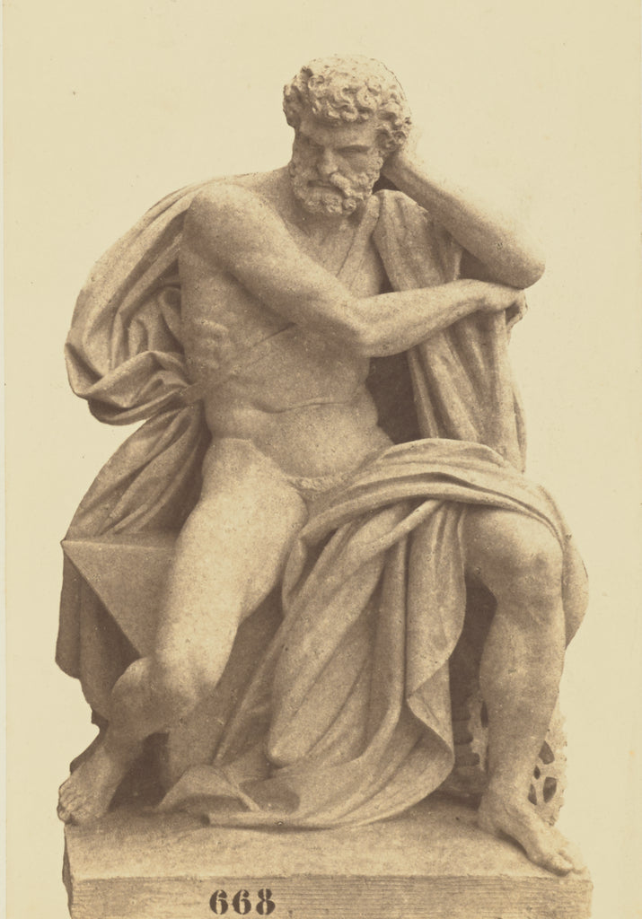 edouard Baldus:["L'Industrie", Sculpture by Elias Robert, De, Poster Print Wall Art