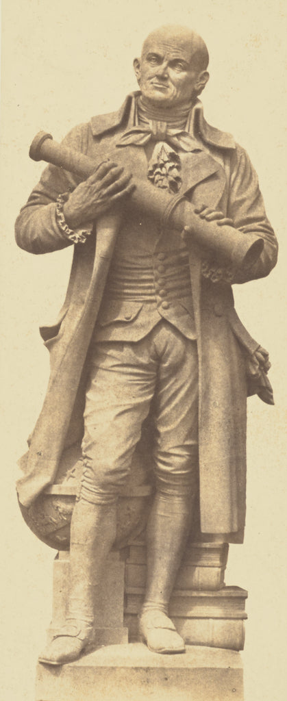 edouard Baldus:["Lalande", Statue by Jean-Joseph Perraud, De, Poster Print Wall Art