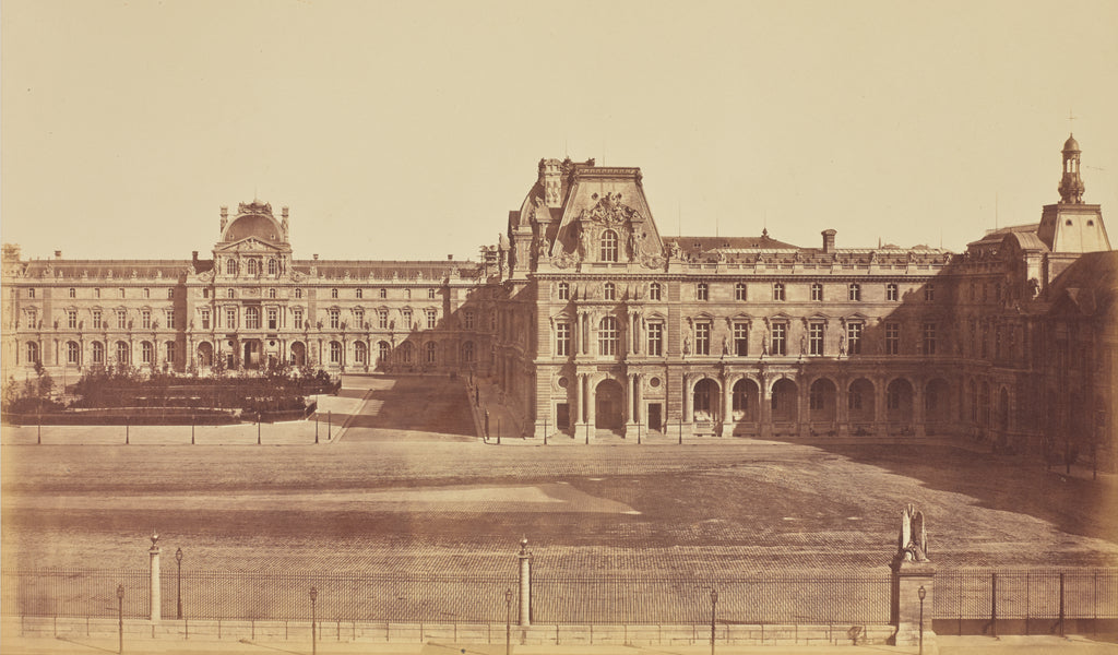 edouard Baldus:[The Cour Napoléon Seen from the Tuileries, , Poster Print Wall Art