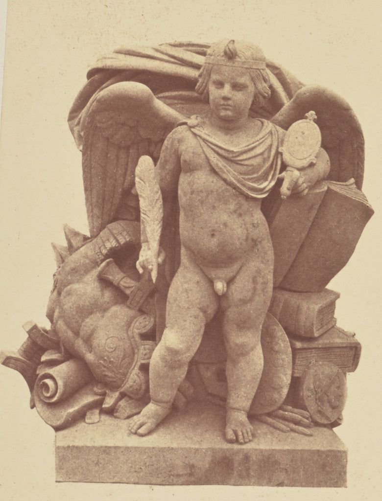 edouard Baldus:["L'Histoire", Sculpture by Théodore Franço, Poster Print Wall Art