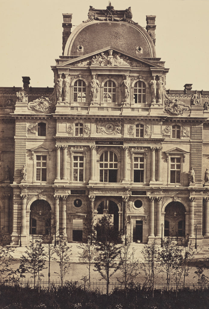 edouard Baldus:[The Pavillon Sully, Louvre, Paris], Poster Print Wall Art