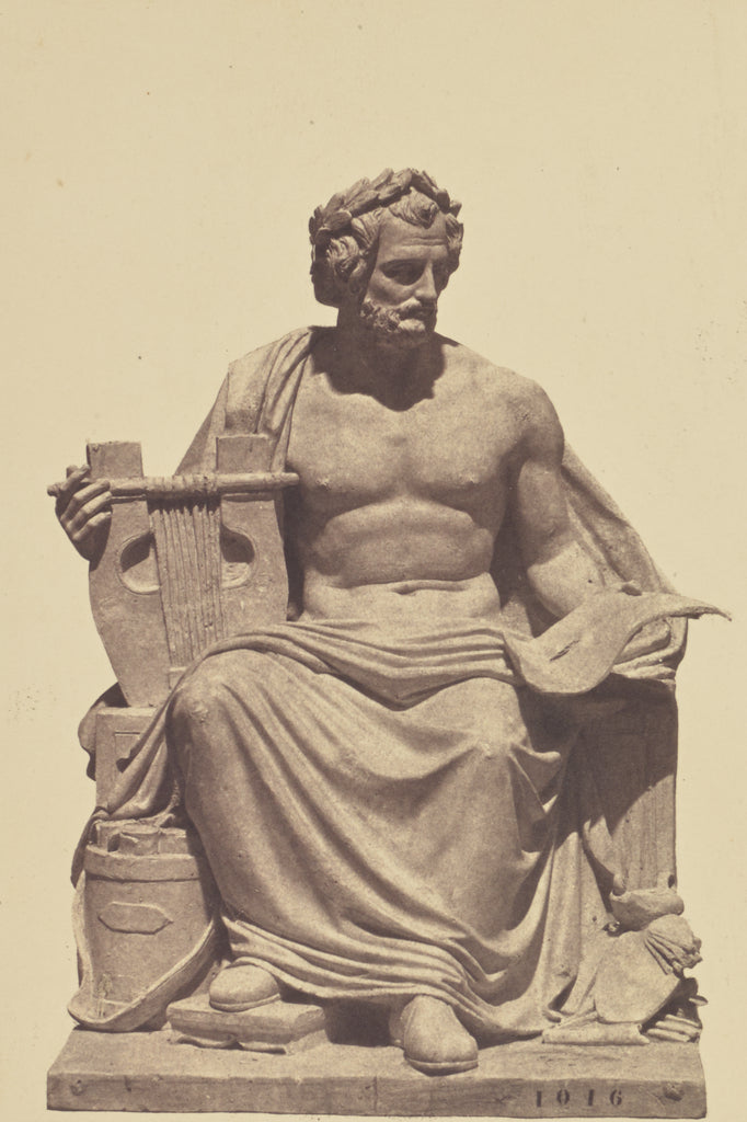 edouard Baldus:["L'Art", Sculpture by Nanteuil, Decoration o, Poster Print Wall Art