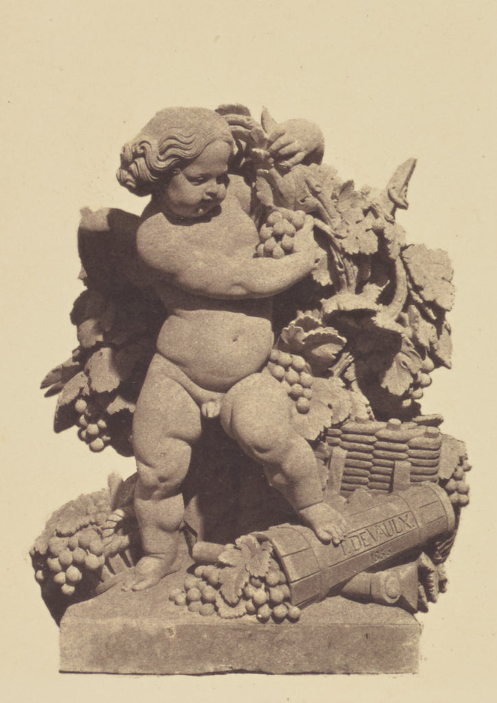 edouard Baldus:["La Vendange", Sculpture by Théodore Franç, Poster Print Wall Art