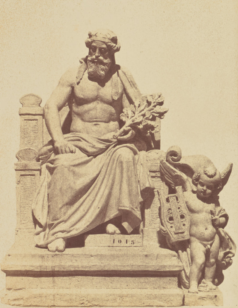 edouard Baldus:["L'Art grec", Sculpture by Gabriel Bernard S, Poster Print Wall Art