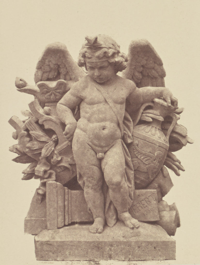 edouard Baldus:["L'Art étrusque", Sculpture by Pierre Hébe, Poster Print Wall Art
