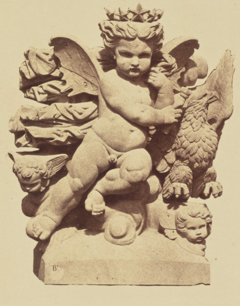 edouard Baldus:["L'Air", Sculpture by Hyacinthe Phileas Sobr, Poster Print Wall Art