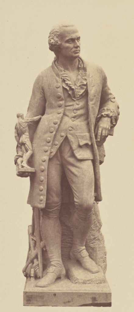edouard Baldus:["Houdon", Statue by François Rude, Decorati, Poster Print Wall Art