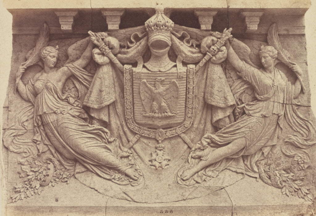 edouard Baldus:["Le Courage civique et la Gloire", Sculpture, Poster Print Wall Art
