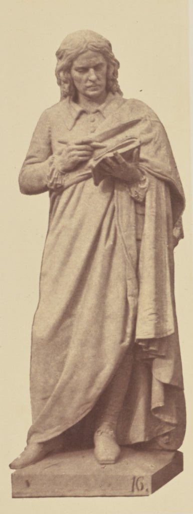 edouard Baldus:["Poussin", Statue by François Rude, Decorat, Poster Print Wall Art