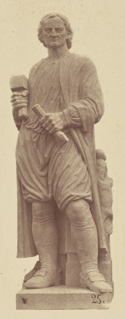 edouard Baldus:["Puget", Statue by Antoine Etex, Decoration , Poster Print Wall Art