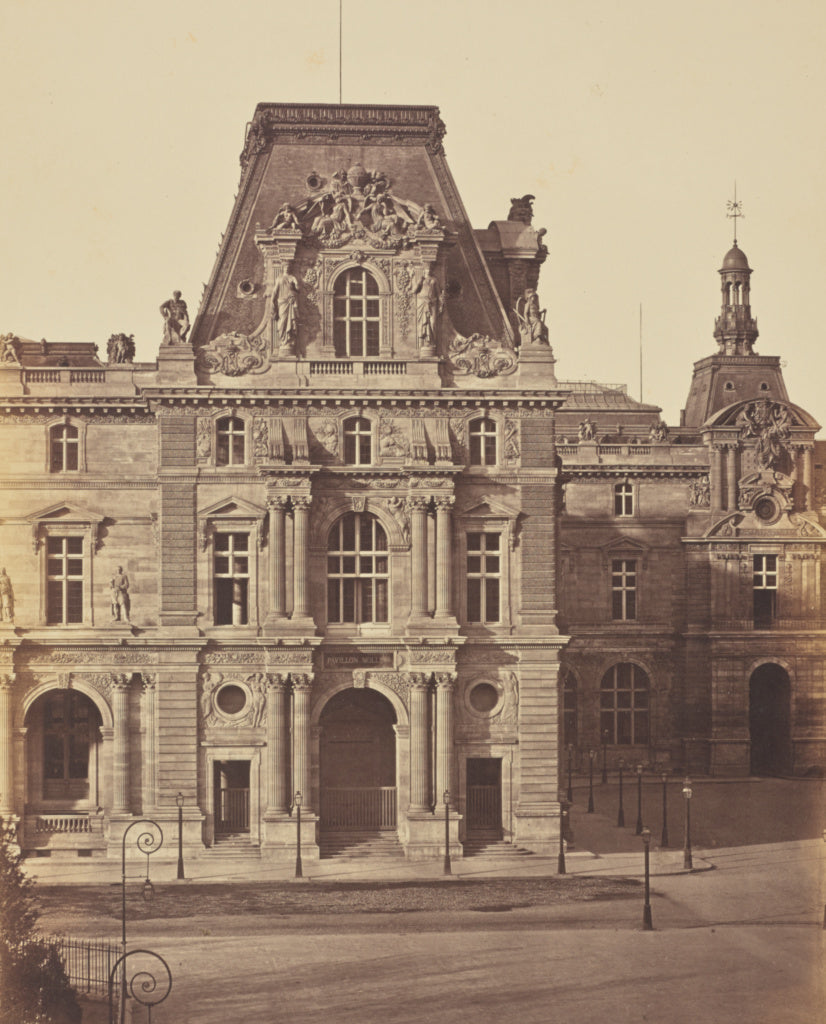 edouard Baldus:[The Pavillon Mollien, Louvre, Paris],16x12"(A3)Poster