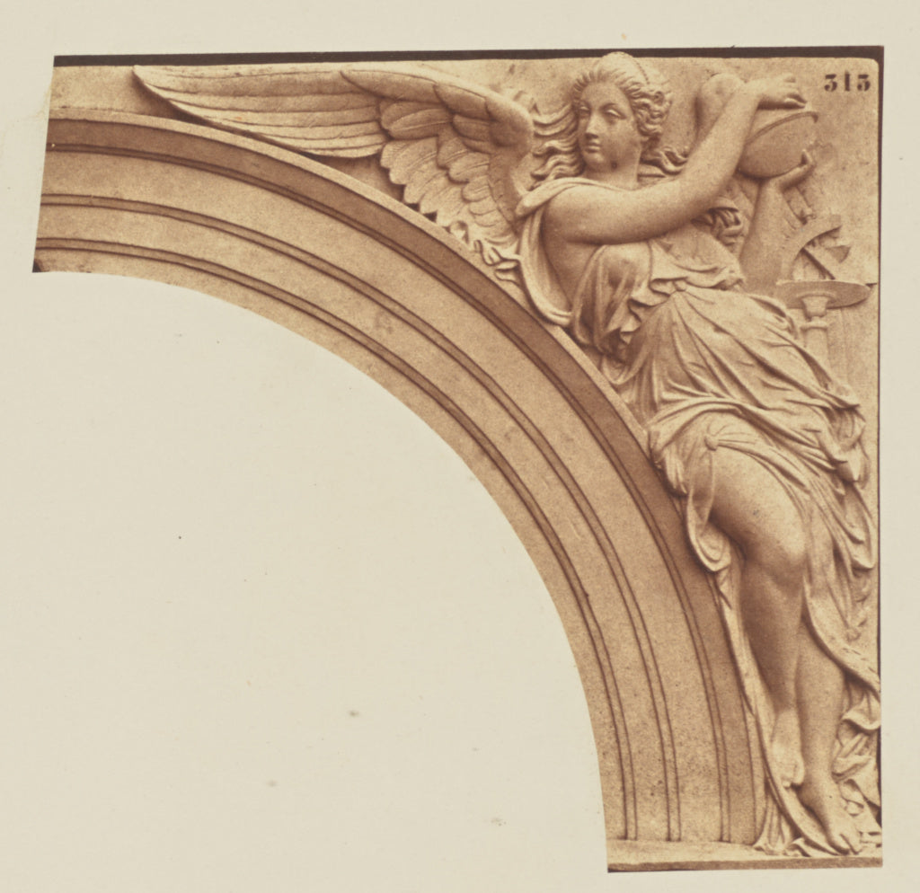 edouard Baldus:["L'Astronomie", Sculpture by Jean-Baptiste-J, Poster Print Wall Art