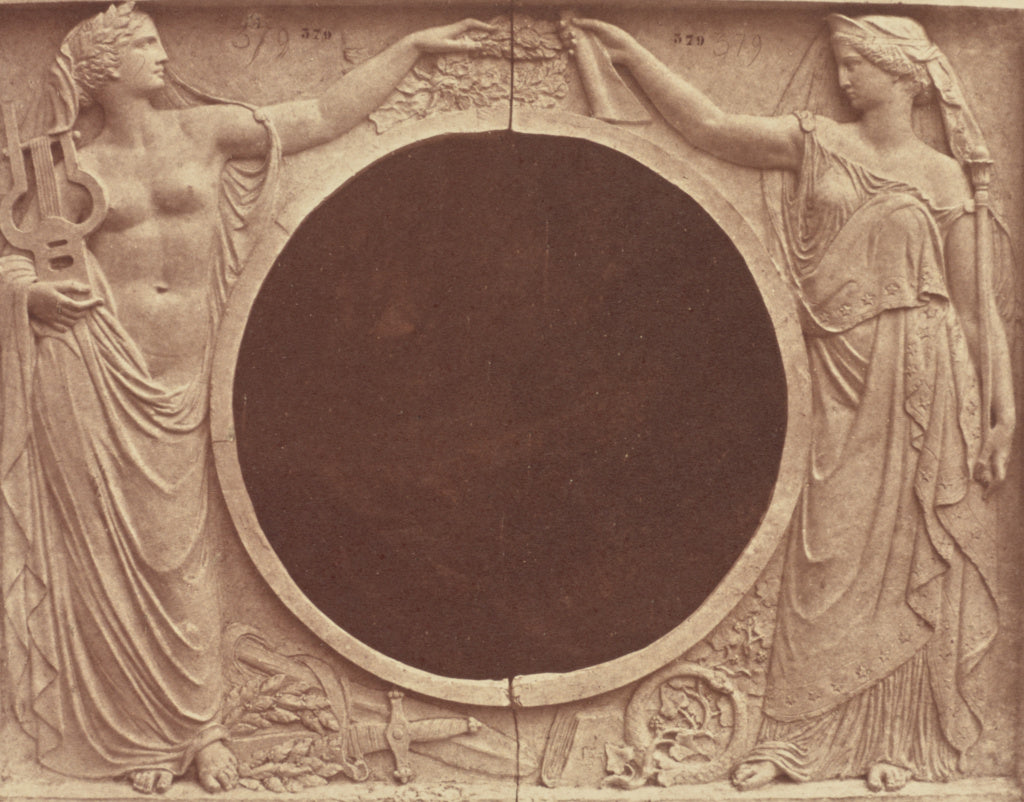 edouard Baldus:["La Poésie et la Philosophie", Sculpture by, Poster Print Wall Art