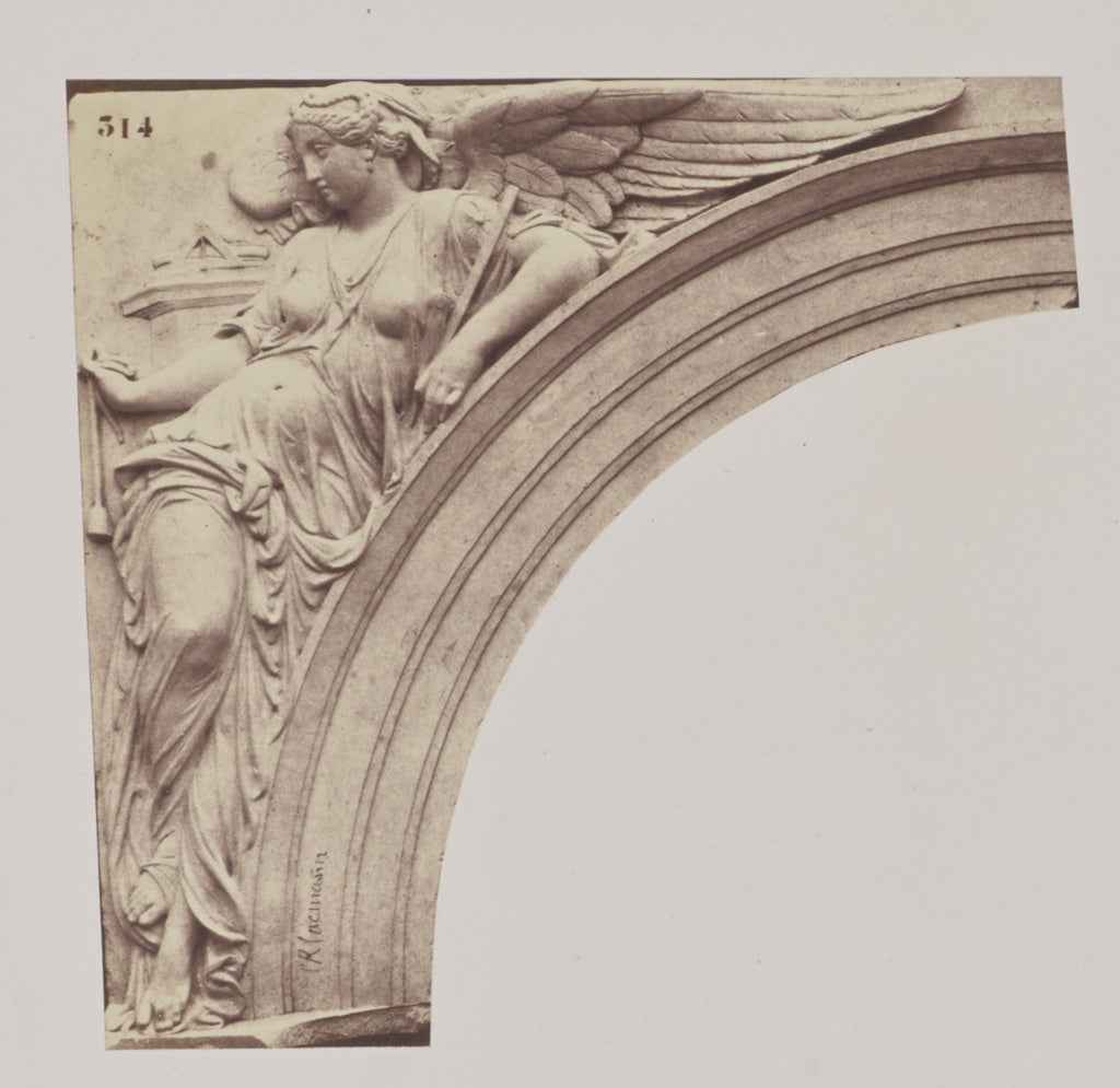 edouard Baldus:["La Science moderne", Sculpture by Emile Seu, Poster Print Wall Art