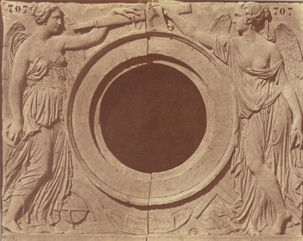 edouard Baldus:["L'Astronomie et la Géométrie", Sculpture , Poster Print Wall Art