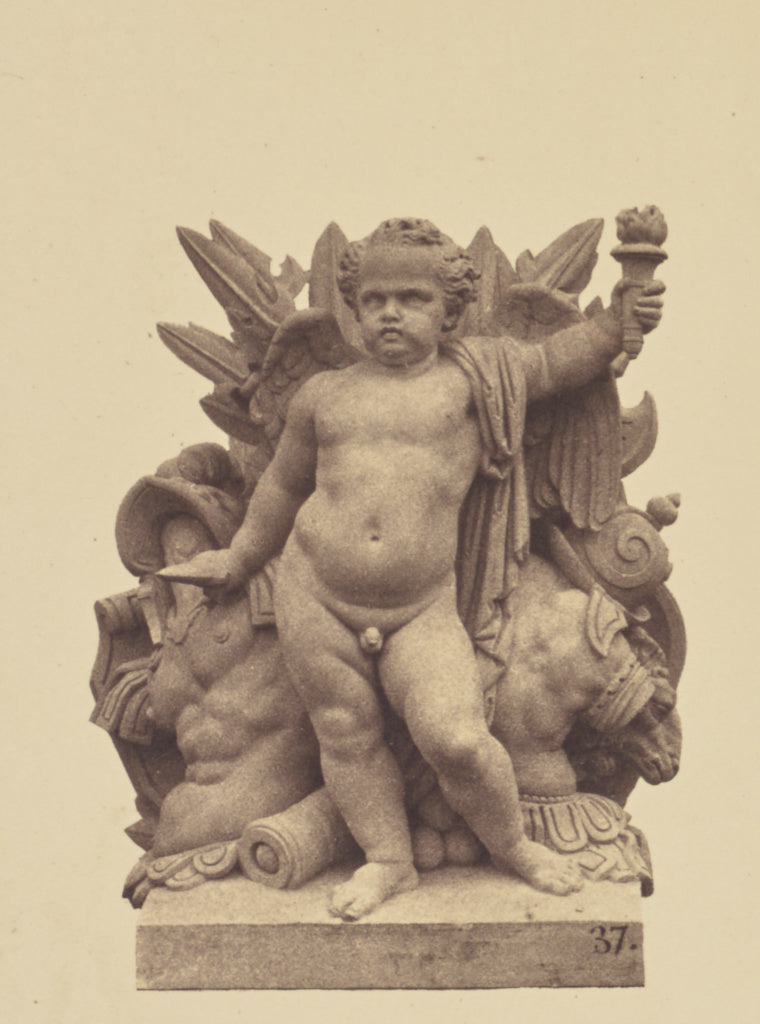 edouard Baldus:["La Guerre", Sculpture by Edme Sornet, Decor, Poster Print Wall Art