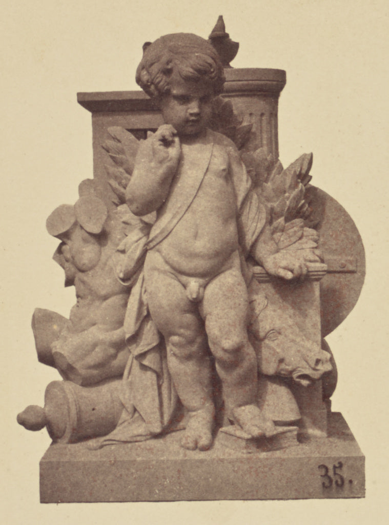 edouard Baldus:["L'Europe", Sculpture by Joseph-Adolphe-Alex,16x12"(A3)Poster