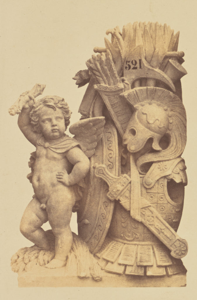 edouard Baldus:["La Guerre", Sculpture by Augustin Alexandre, Poster Print Wall Art