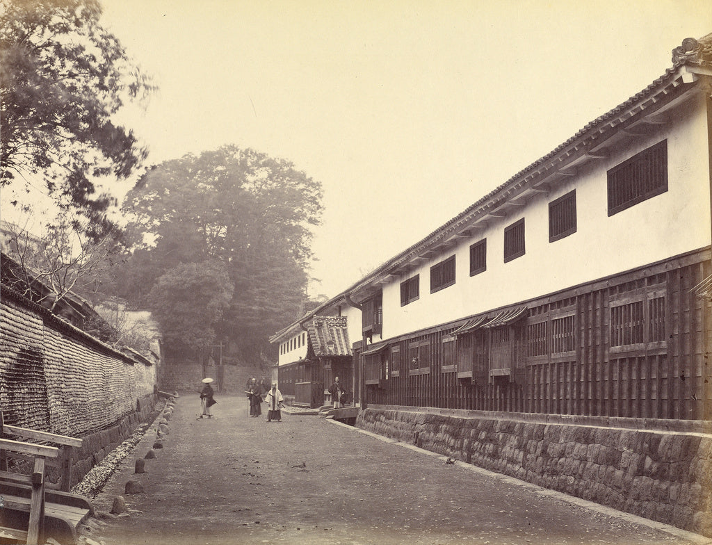 Felice Beato:Arima Sama Palace, Edo, Poster Print Wall Art