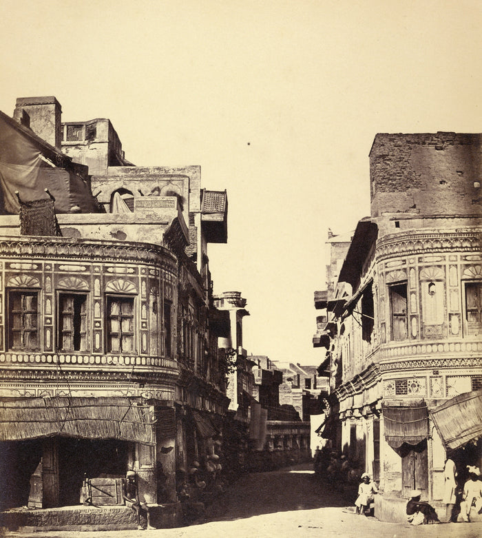 Felice Beato:Aloowala Kutra, Street in Muritsur,16x12
