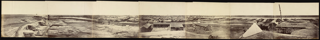Felice Beato:Panorama - View of Pehtung, August 1st, 1860, Poster Print Wall Art