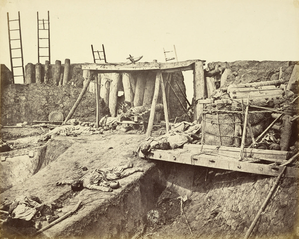 Felice Beato:[Interior of the Angle of North Fort immediatel, Poster Print Wall Art